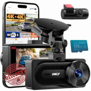 IIWEY 4K+4K Dash Cam Front and Rear