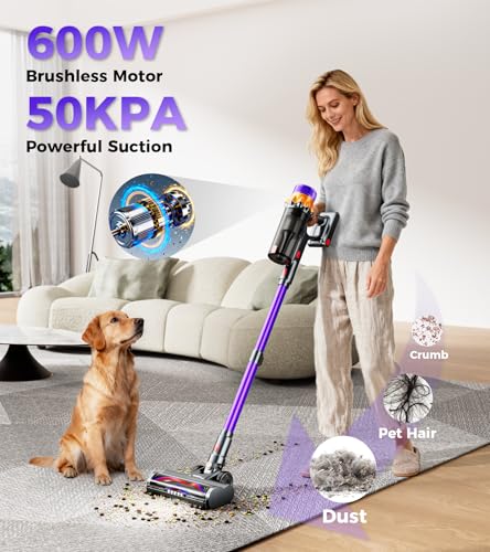 Self-Standing Stick Vacuums with LED Display
