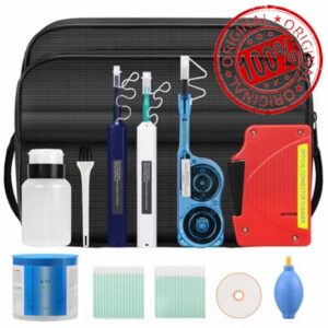 12 in 1 Fiber Optic Cleaning Tool kit Includes a Fiber Optic Cleaning Box for SC/FC/ST/LC interfaces