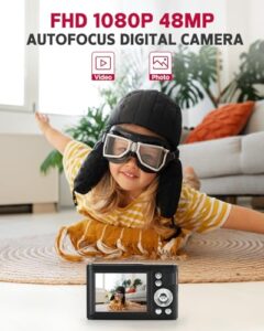 48MP FHD 1080P Point and Shoot Camera with 16x Zoom