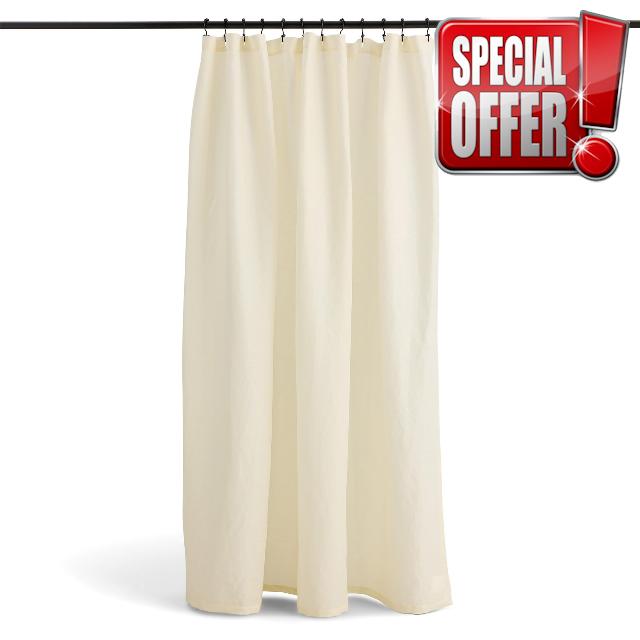 Preston Lane Stonebridge Linen Cotton Shower Curtain