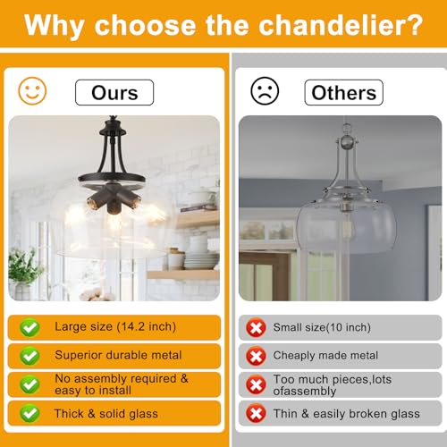 3-Light Modern Ceiling Pendant Light Fixtures