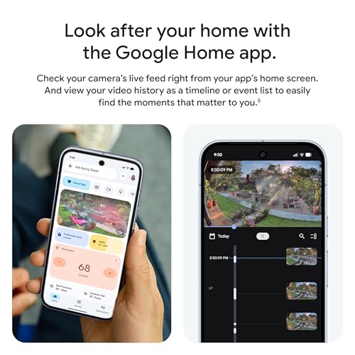 2-Way Audio - Works with Google Home - 2025 Model - Snow
