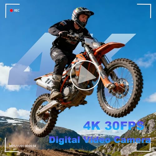 Retro Autofocus Vlogging Camera with 3" 180° Flip Screen