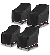 Bitubi Waterproof 2 Pack Outdoor Swivel Chair Cover for Patio Chair Size Up to 33W x 35D x 38.5H ...