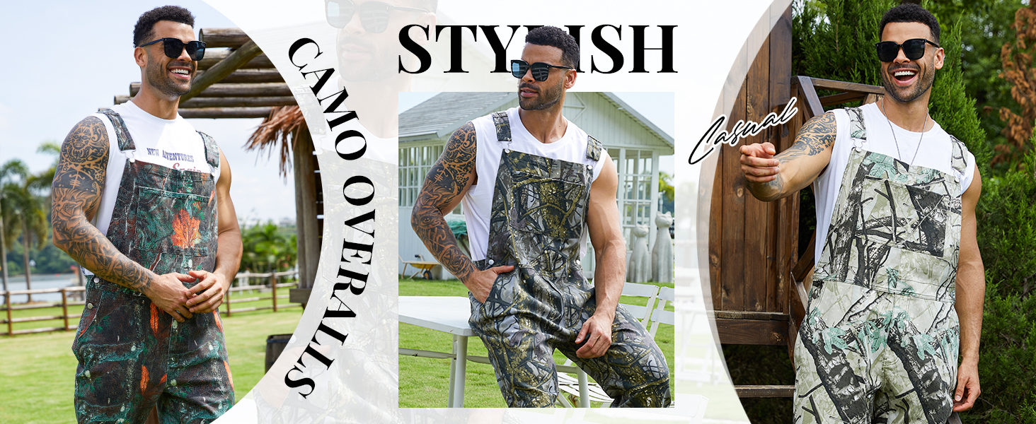 Camo Overalls for Men