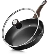 SENSARTE Ceramic Nonstick Frying Pan Skillet with Lid 8inch Non Stick Pan Omelet Pans, Non-toxic ...