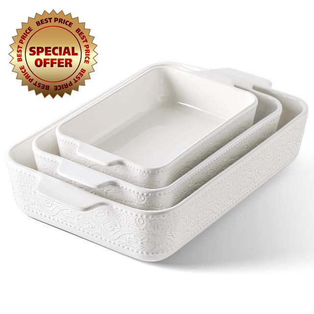 Ceramic Baking Dish Set of 3