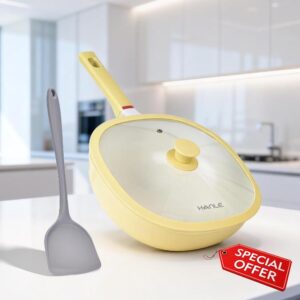 11.3 Inch(4.3QT) Nonstick Ceramic Saute Pan with Lid