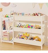 CYXPHION B3 Kids Bookshelf and Toy Storage, Book Shelf for Kids Rooms, Toddler Bookshelf for Smal...
