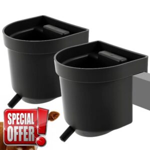 Abbylike 2 Pack 4 Quart Single Teat Calf Milk Feed Bucket Hook Over Hanging Calf Feeder Bucket with Nipple Mountable Plastic Livestock Feeder for Farm Stall Barn Cowshed Cattle Housing Feeding