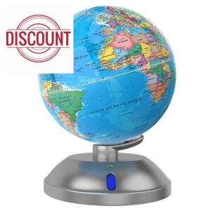 360-degree rotating globe