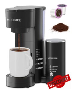 3IN1 Single Serve Coffee Maker with Milk Frother