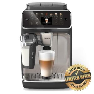 Philips 4400 Series Fully Automatic Espresso Machine – 12 Hot & Iced Coffees