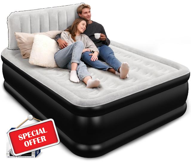 Queen Air Mattress with Headboard