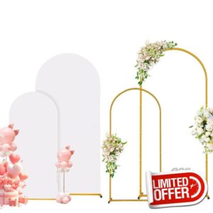 Metal Arch Backdrop Stand and Cover Set