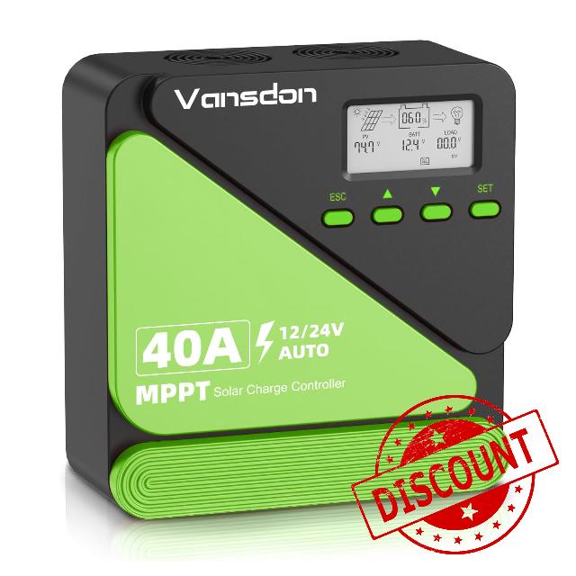 40A Solar Charge Controller 12V/24V MPPT Solar Charge Controller