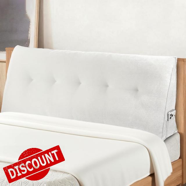 Headboard Pillow Queen Bed Wedge Pillow for Dorm