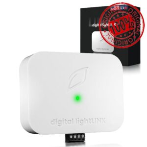 Digital lightLINK – Smart Lighting Controller for Compatible Grow Fixtures – Full Spectrum & Intensity Control with Sunrise/Sunset Simulation – RJ-12 & Terminal Block Connections