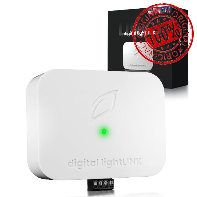 Digital lightLINK – Smart Lighting Controller for Compatible Grow Fixtures – Full Spectrum & Intensity Control with Sunrise/Sunset Simulation – RJ-12 & Terminal Block Connections