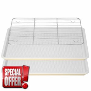 Nonstick Ceramic Baking Sheet With Rack