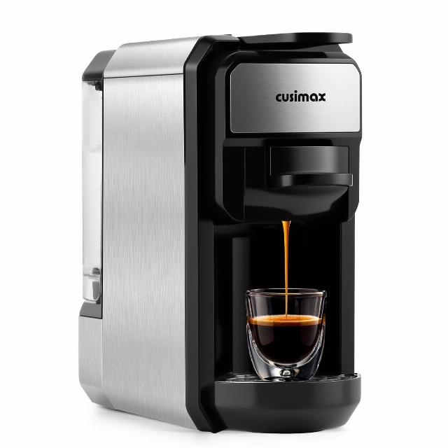 CUSIMAX Espresso Machine Single Serve Coffee Machine Compatible with Nespresso Pods