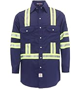 BOCOMAL FR Jacket Insulated Flame Resistant Duck Hooded Coat Outwear&Vest Light Water Repellent a...