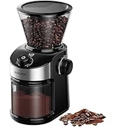SHARDOR Electric Burr Coffee Grinder 2.0, Adjustable Burr Mill with 16 Precise Grind Setting for ...
