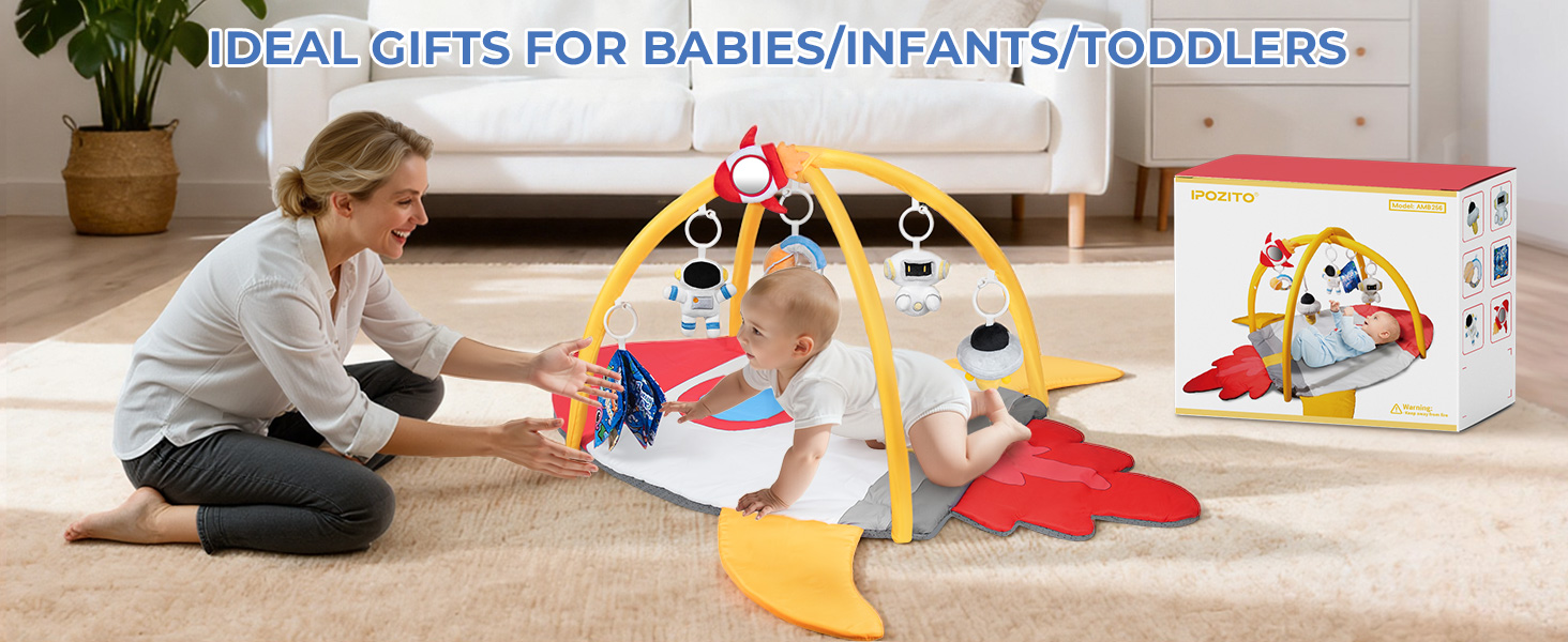 baby girl tummy time mat