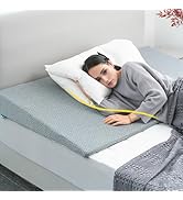 CHERRYARN Wedge Bolster Pillow - Ergonomic Memory Foam Reading & Gaming Pillow for Back, Neck, Hi...