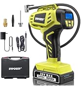 Cordless Air Compressor for Car Tires, 160PSI High Pressure Portable Air Pump with Rechargeable B...