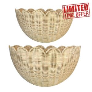 Scalloped Wall Basket