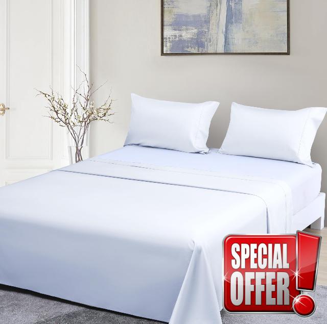Beckham Hotel Collection King Sheet Set 100% Cotton
