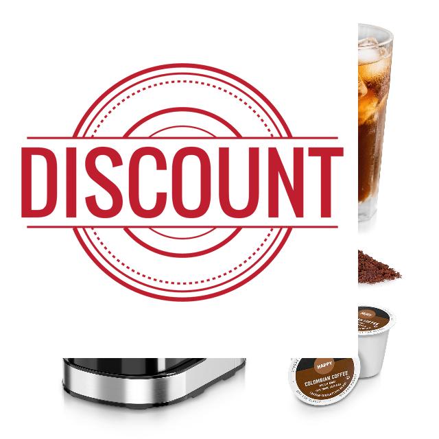 CHULUX Upgrade Single Serve Coffee Maker Machine for K Cup and Grounds with 2 Mins Brew One Cup