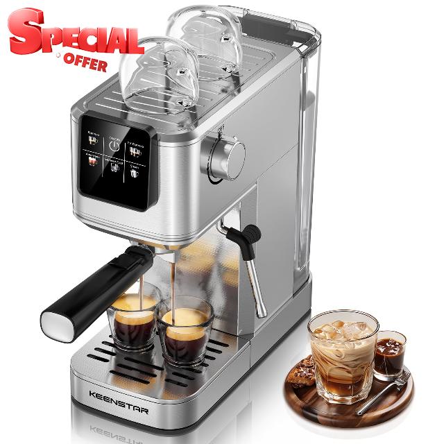 KEENSTAR 20Bar Espresso Machine with Rapid Cold Brew