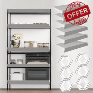 Wire Shelf Cover Wood 31x16x2in 6pcs Wire Rack Cover Heavy Duty