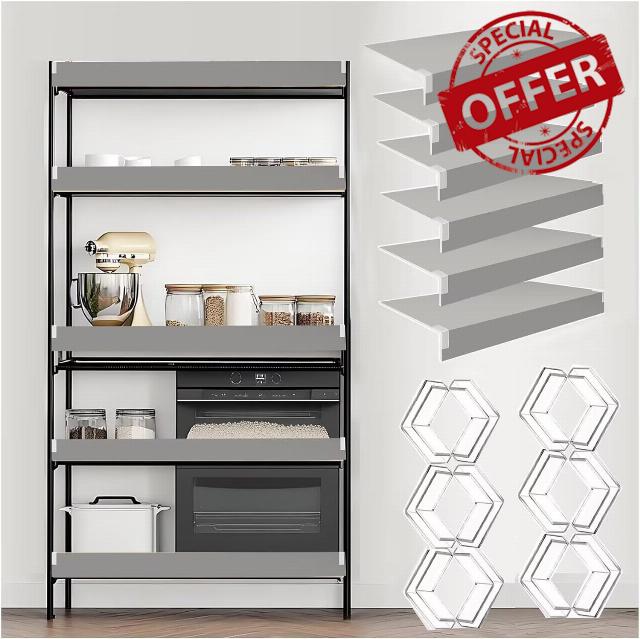 Wire Shelf Cover Wood 31x16x2in 6pcs Wire Rack Cover Heavy Duty