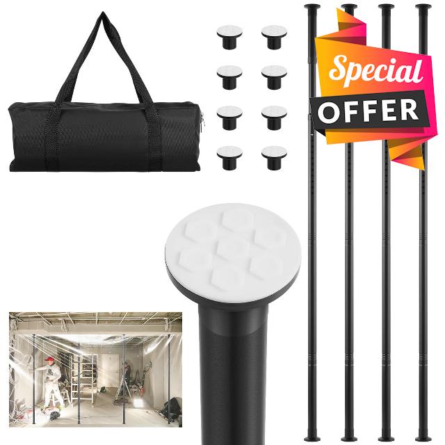10FT Dust Barrier Poles