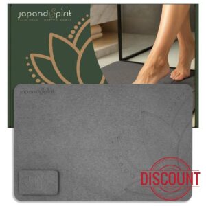 West Lotus Stone Bath Mat | Quick-Dry