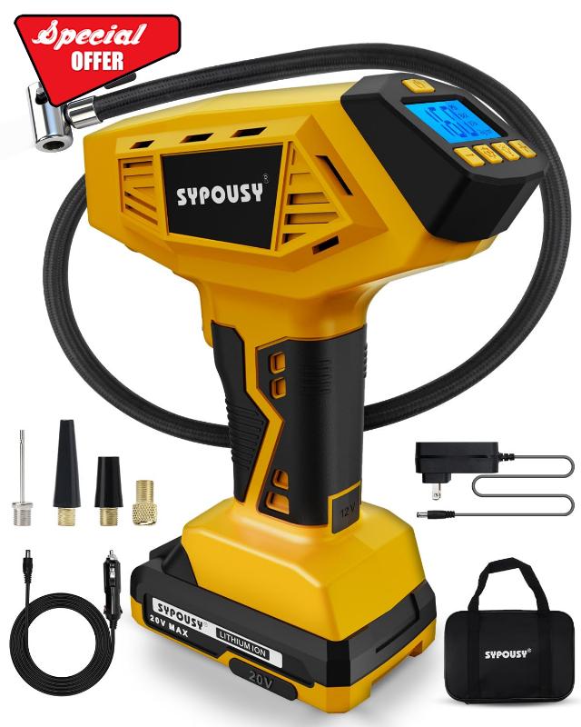 Upgraded Tire Inflator Portable Air Compressor