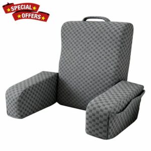 Bed Reading Pillow Back Support with Arms