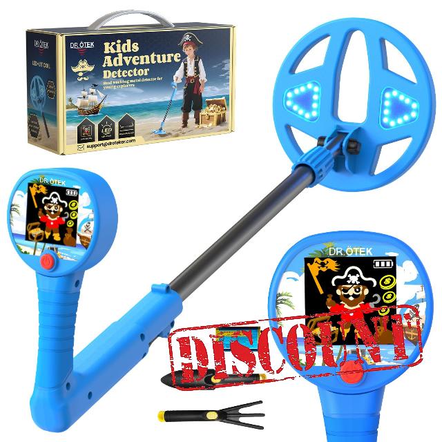 DR.ÖTEK Metal Detector for Kids - Innovative 2.4” Color LCD Display