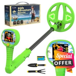 DR.ÖTEK Metal Detector for Kids - Innovative 2.4” Color LCD Display