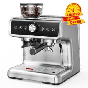 EUHOMY Espresso Machine with Grinder