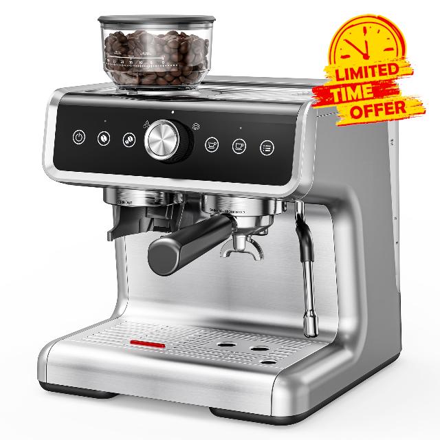 EUHOMY Espresso Machine with Grinder