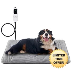Extra Large Dog Heating Pad with Washable Cover