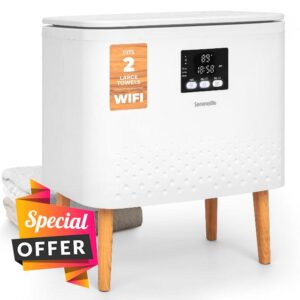 SereneLife Rectangular Towel Warmer Bucket