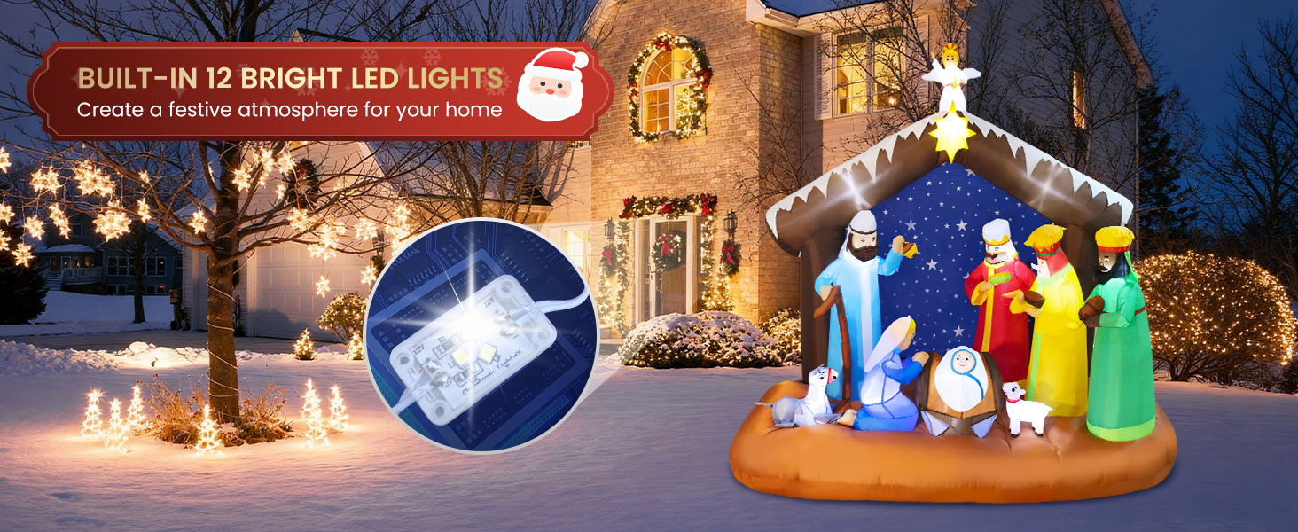 inflatable nativity scene outdoor