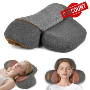 3-in-1 Rechargeable Neck Massager Pillow with Heating & Traction - Deep Tissue Pain Relief