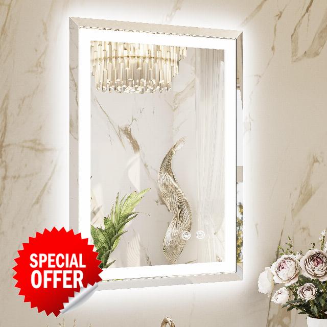 TETOTE Led Bathroom Mirror with Lights 22 x 30 Inch